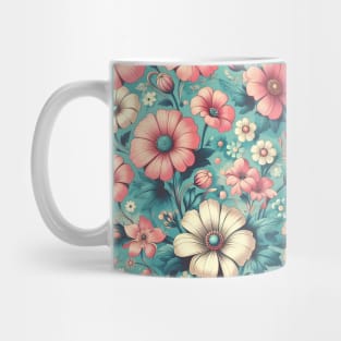 Pink Flowers Mug